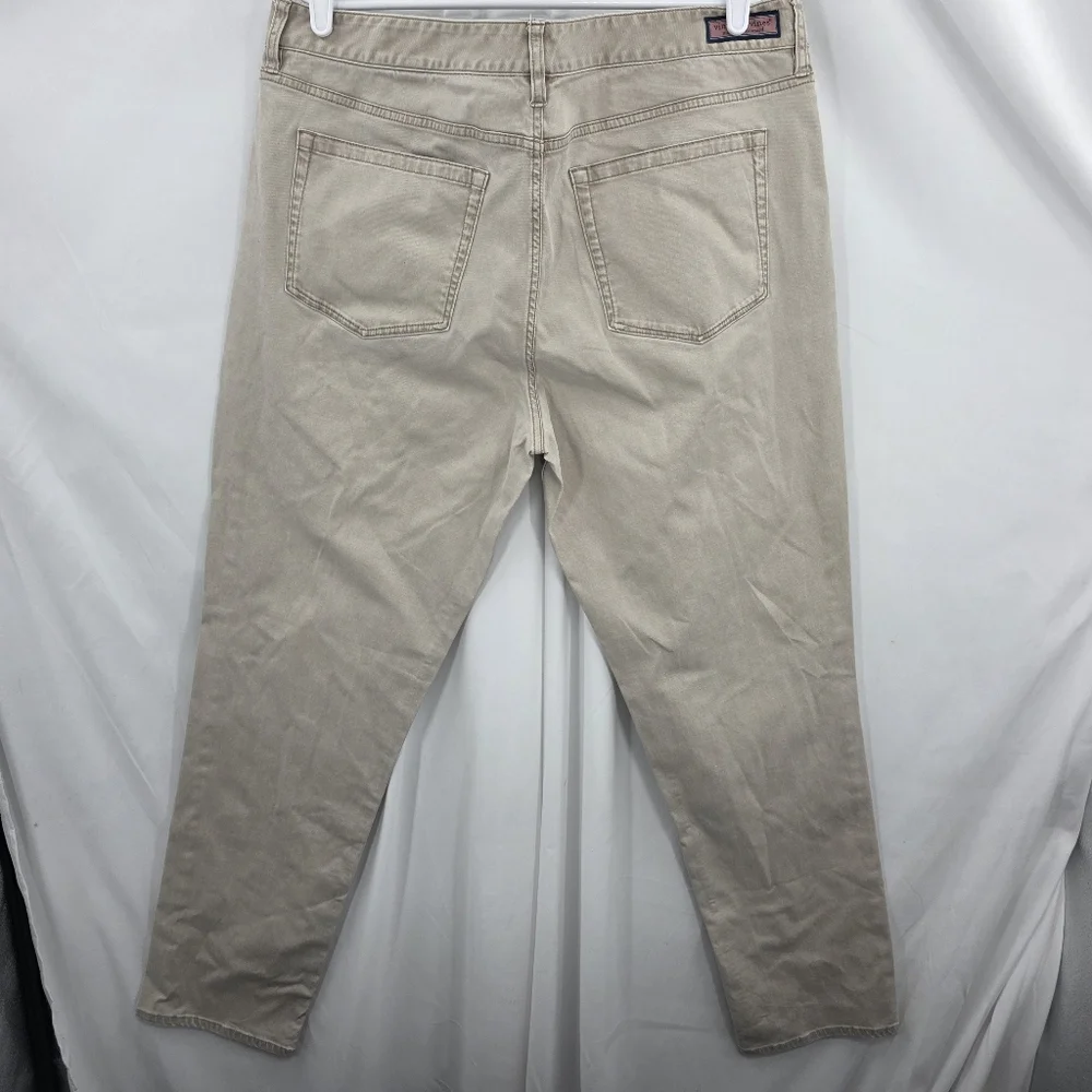 Vineyard Vines Martha's Vineyard Breaker Pants‎ Beige Tan Size 38x34 1P001056.